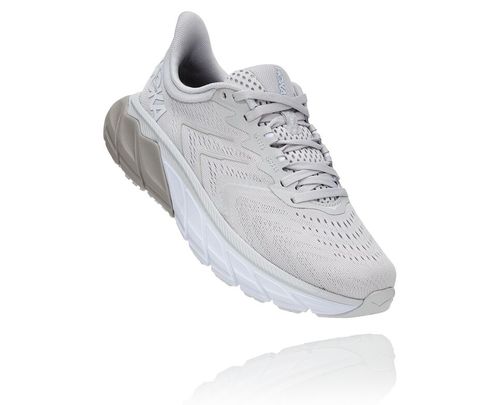 Hoka One One Dame Arahi 5 Supportive Road Løpesko Lunar Rock/Drizzle Norge-24LEG